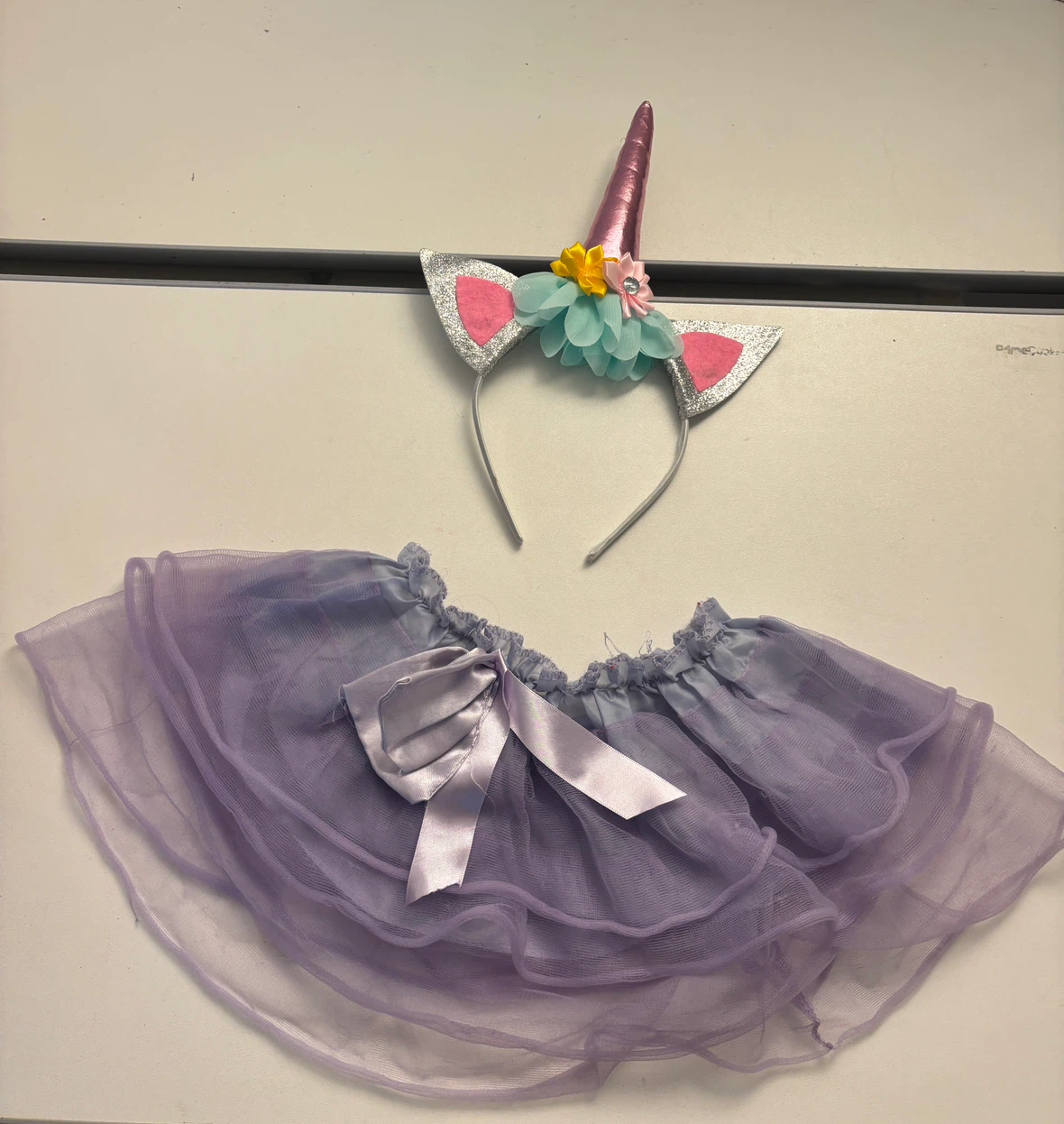 Unicorn Costume Set with Headband and Tutu
