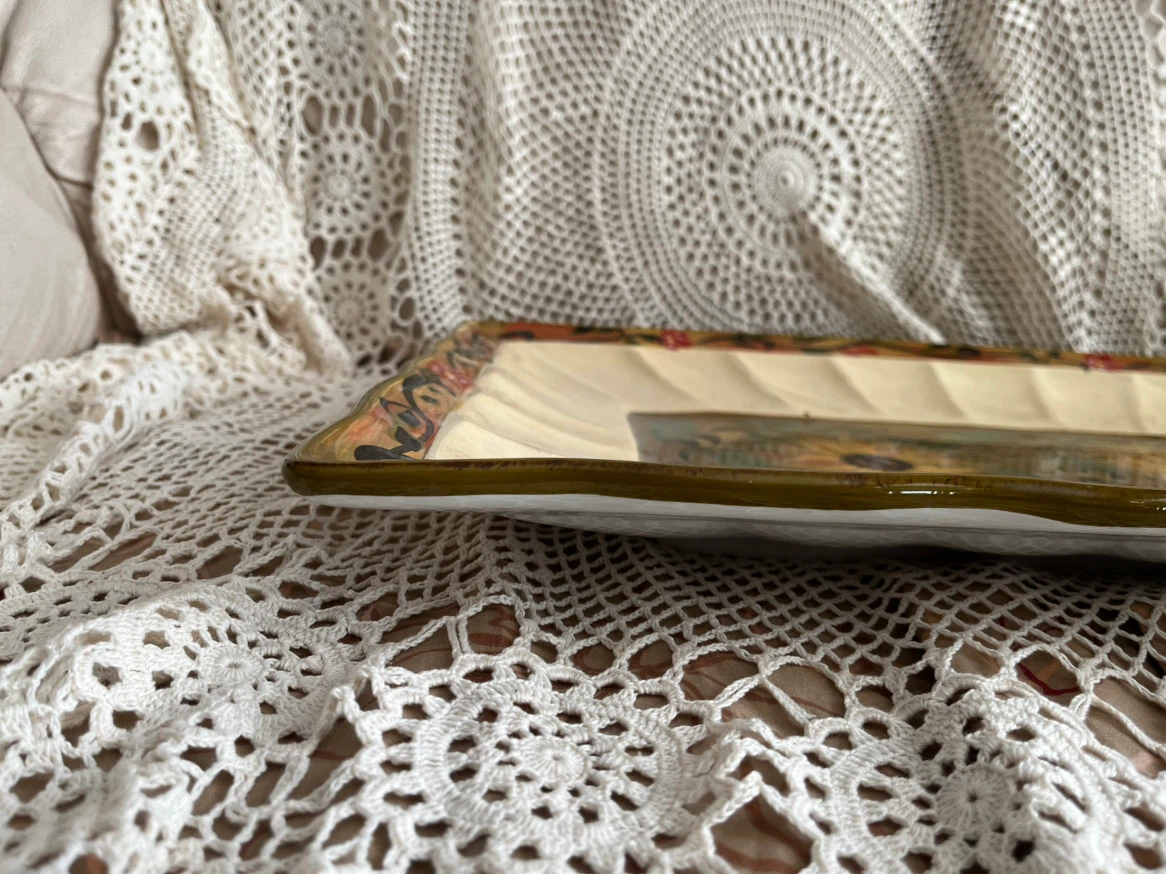 Large Ceramic Sunflower Serving Platter - photo 5
