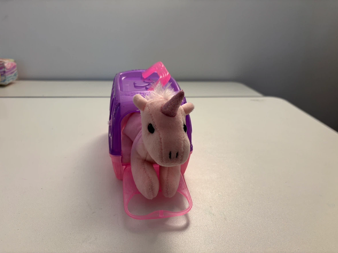 Pink Plush Unicorn with Purple Carrier - photo 4