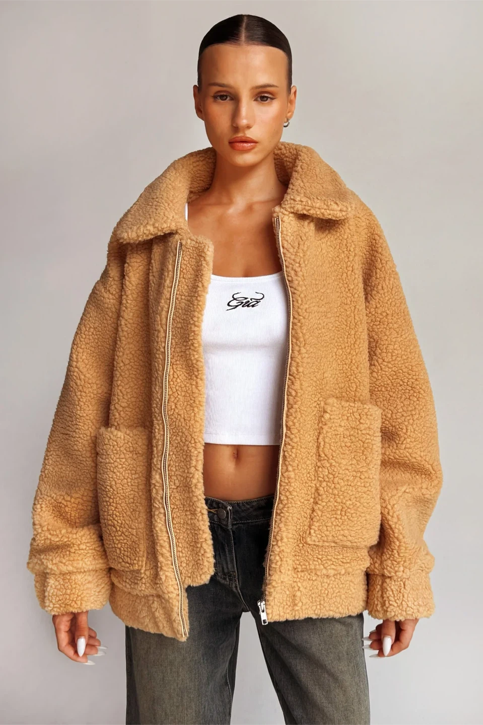 I.AM.GIA Tan Teddy Jacket - photo 3