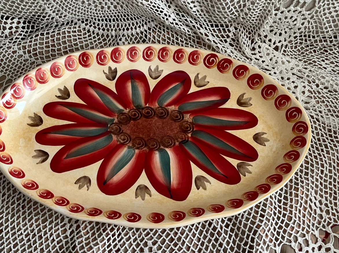 Ceramic Serving Tray/ Platter, Fisher Home Products