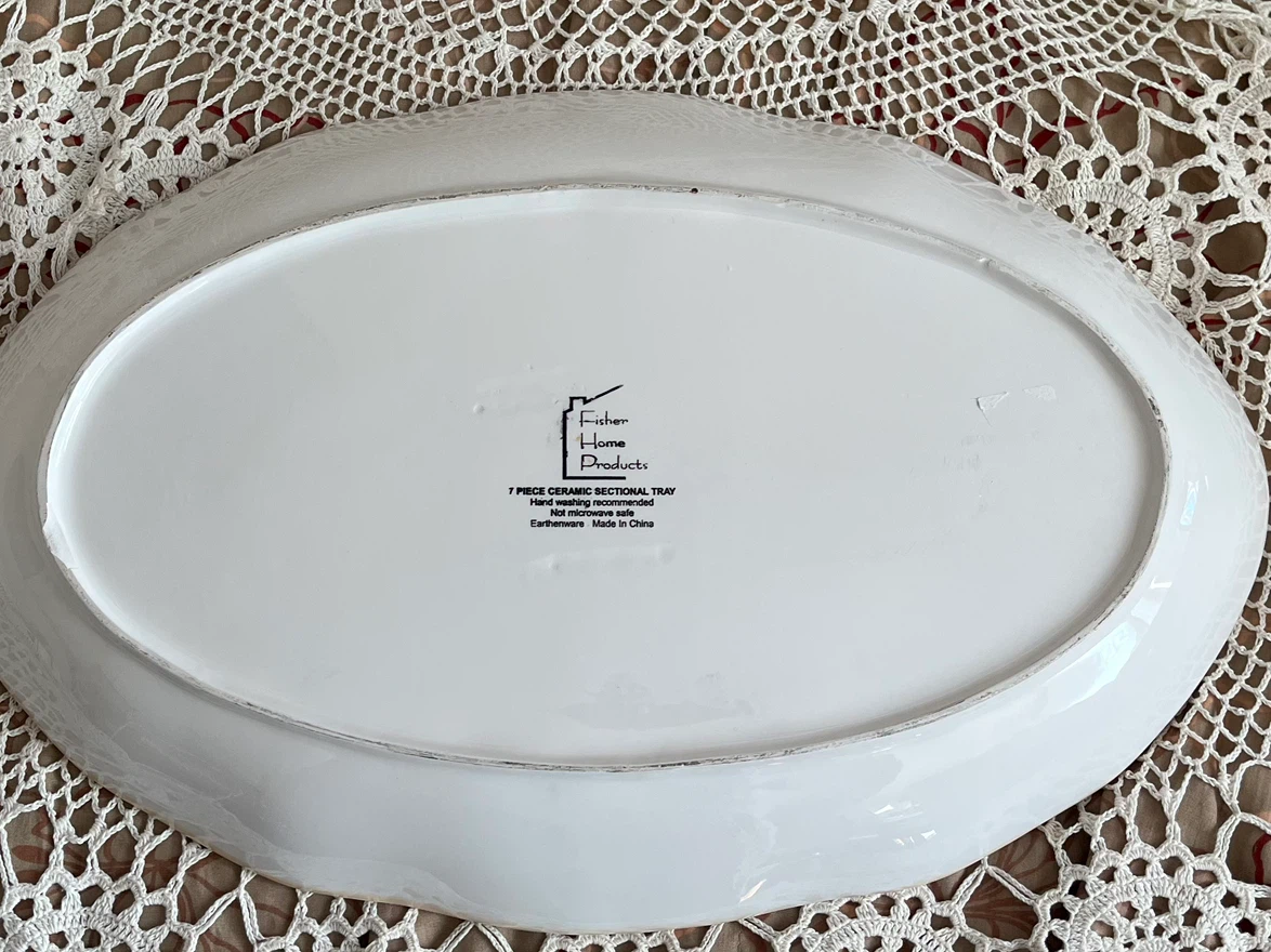 Ceramic Serving Tray/ Platter, Fisher Home Products - photo 3