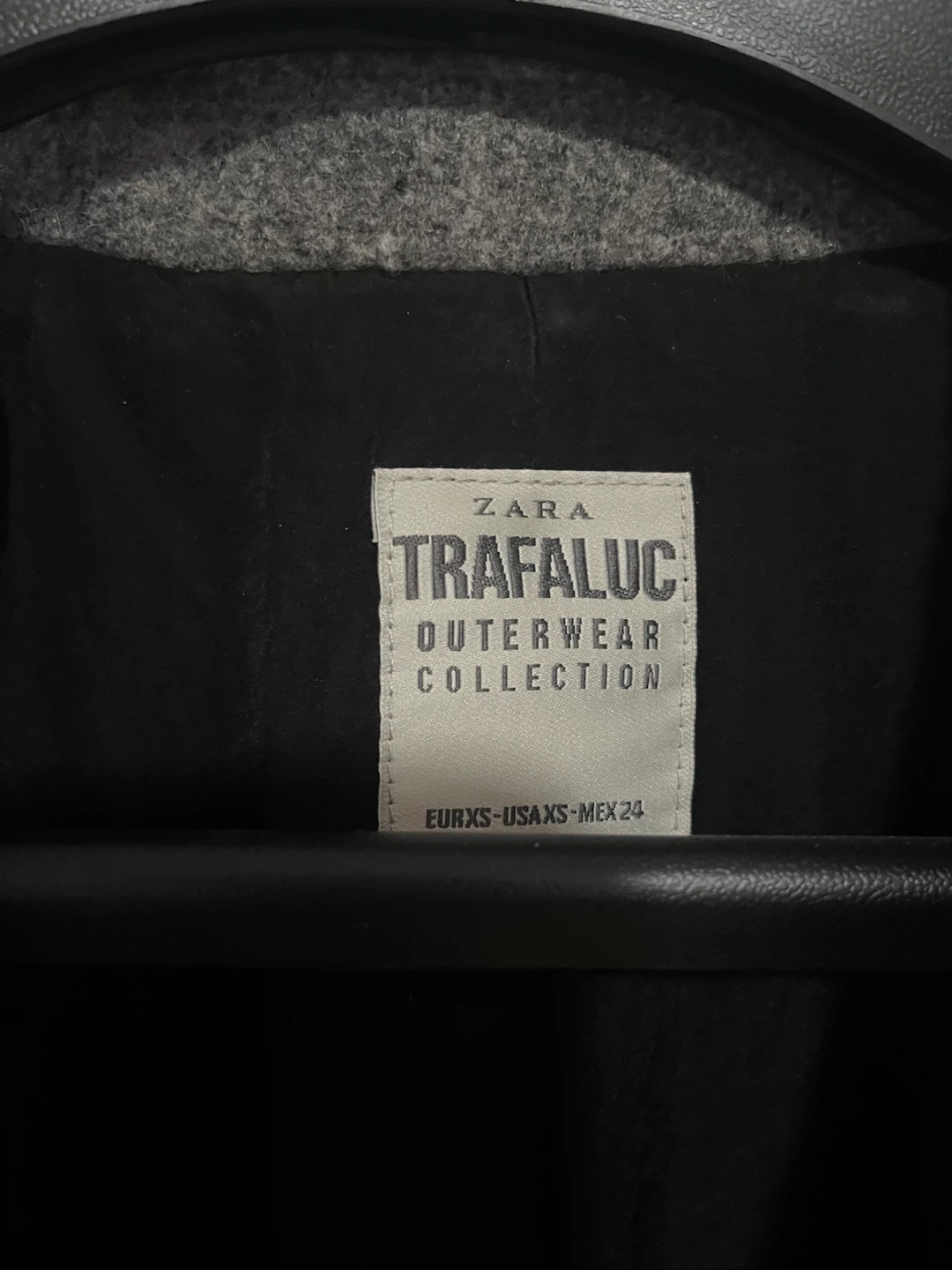 Zara Trafaluc Gray Wool-Blend Coat Size XS - photo 2