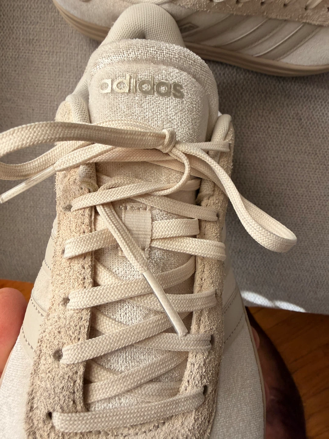 Adidas Platform Sneakers Beige Size 9 - photo 4
