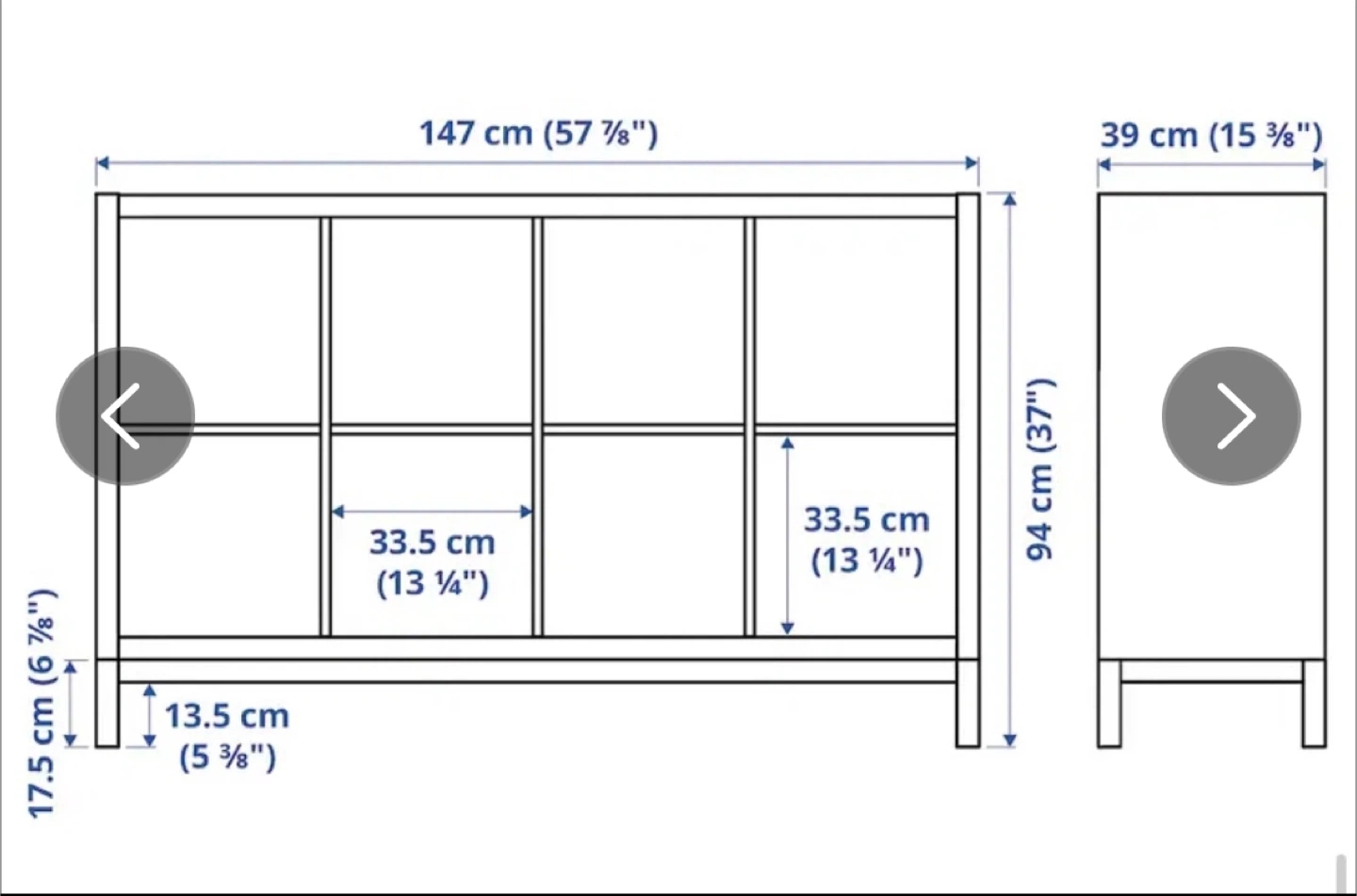 White 8-Cube Storage Shelf - photo 4