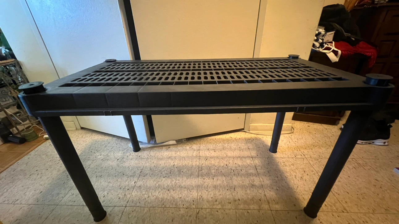 Black Plastic Table-35" x 17" x 21.5" - photo 2