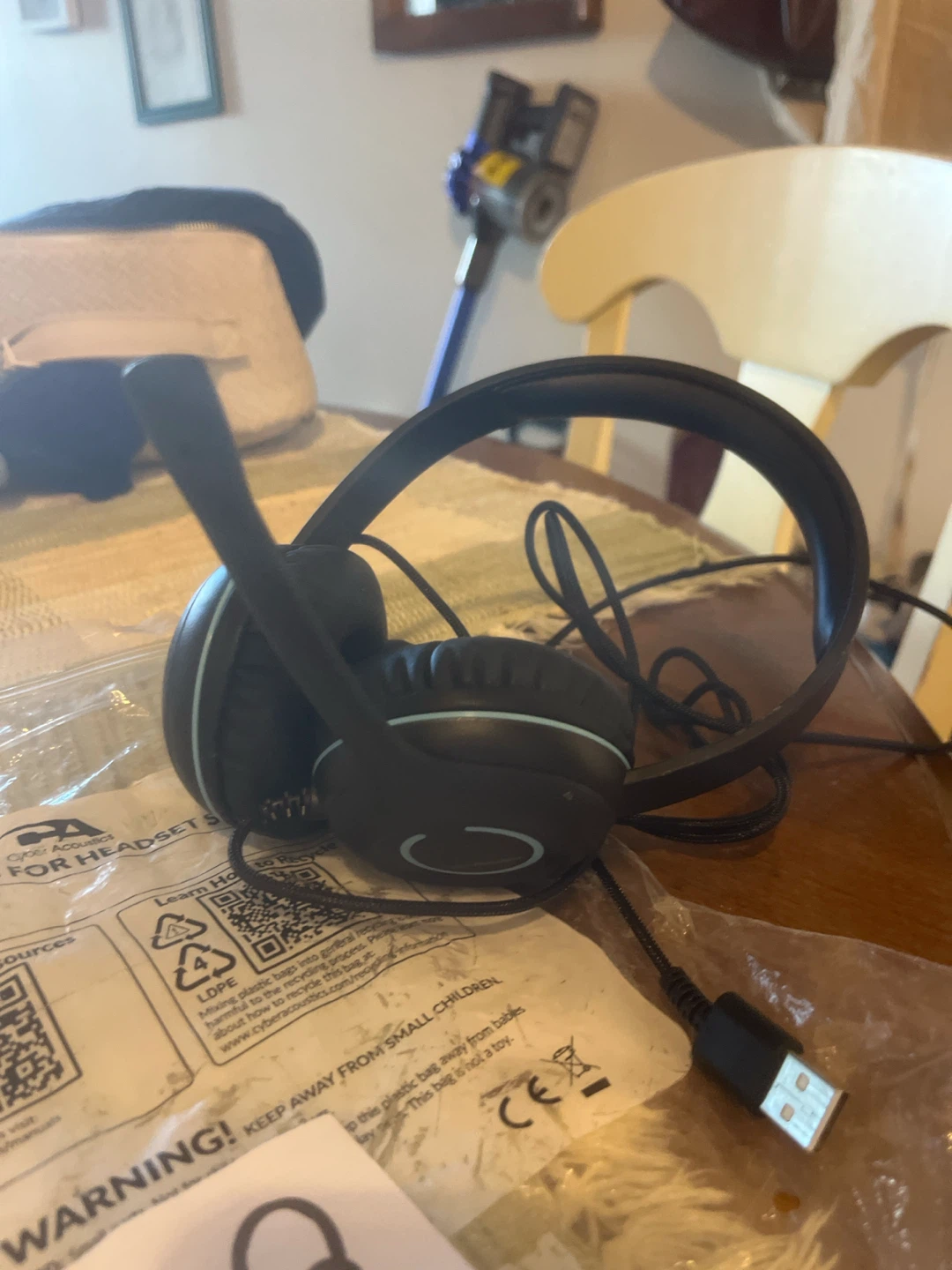 Cyber Acoustics AC-5008 USB Headset - photo 2
