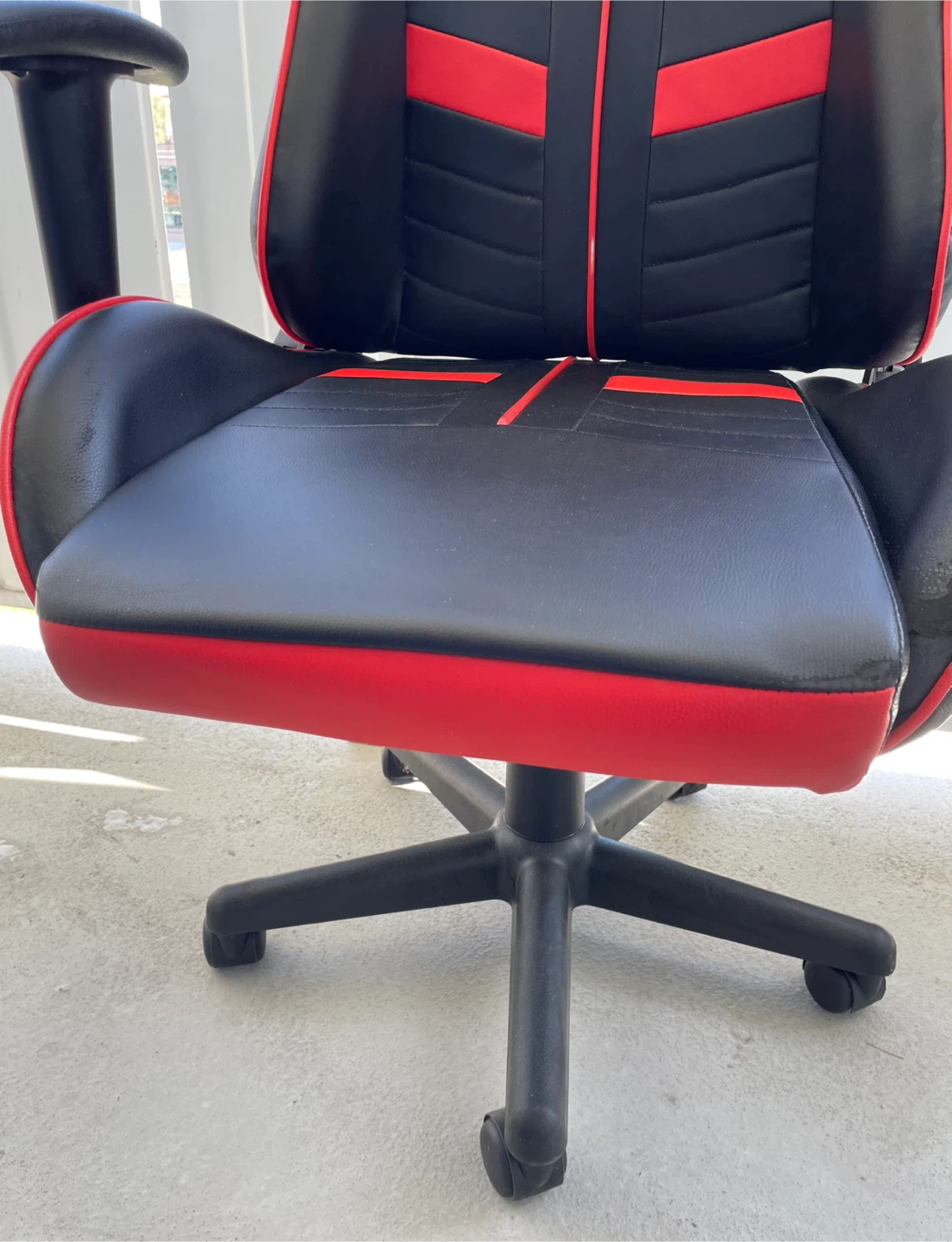 OFM Essentials Red And Black Racing Style Gaming Chair - photo 4