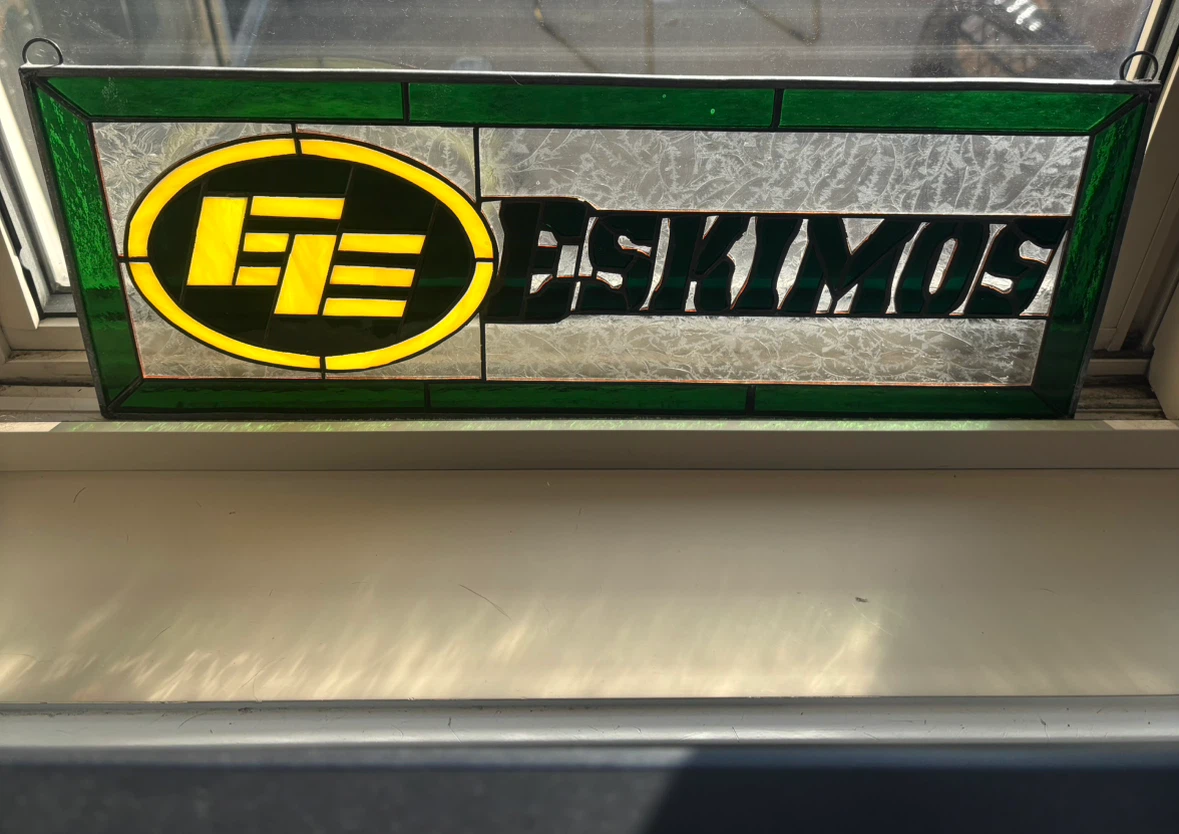 Edmonton Eskimos Stained Glass Hanging - photo 3