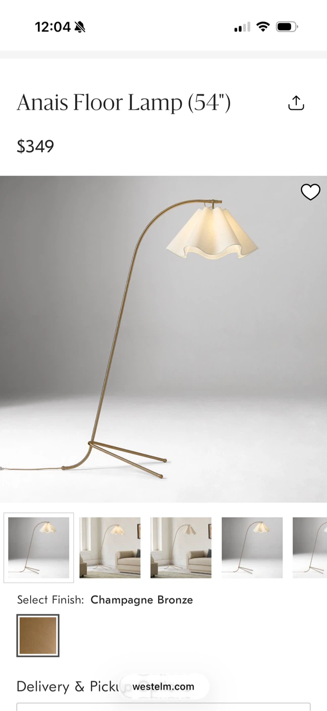West Elm Anais Floor Lamp