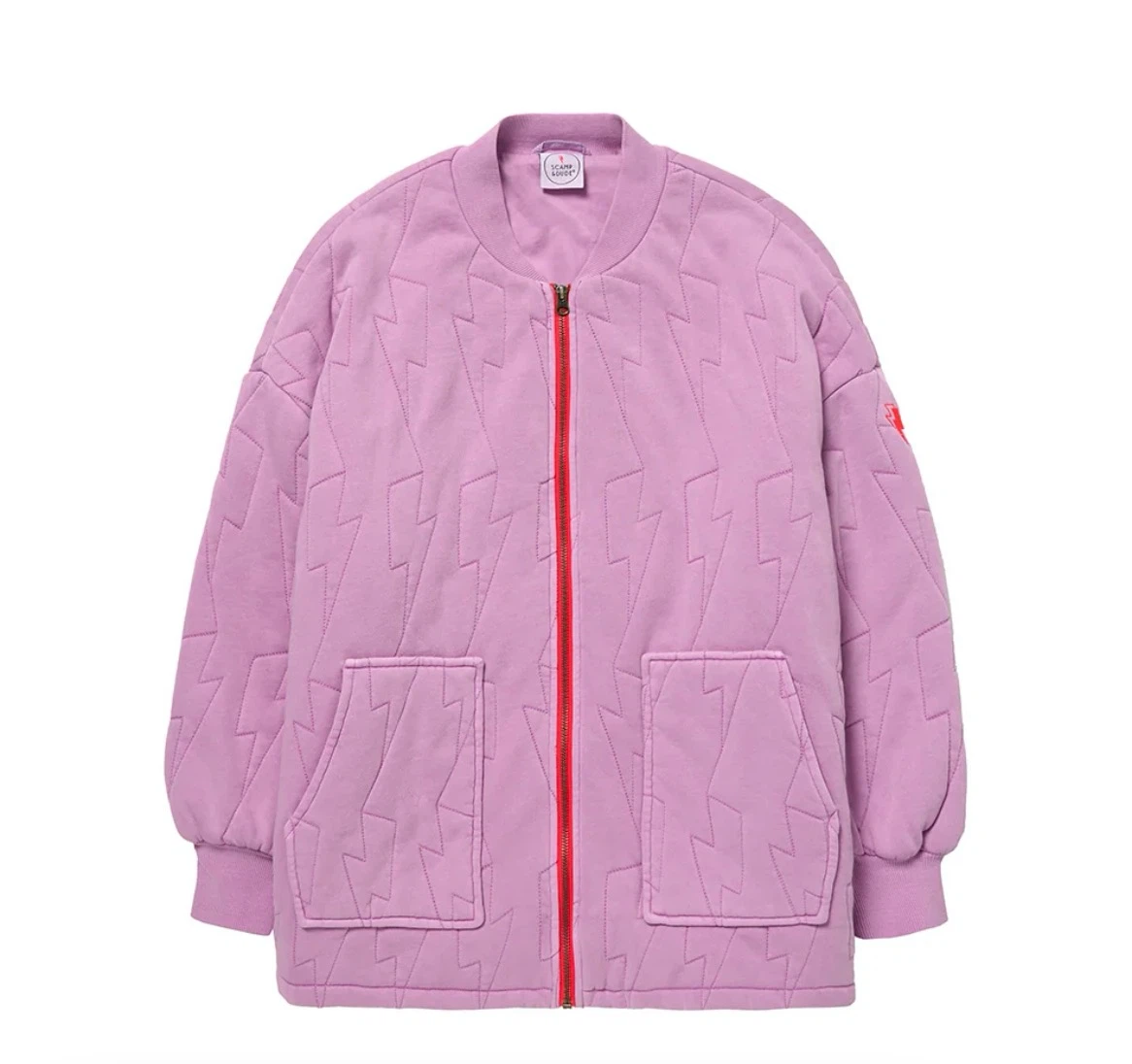 Scamp & Dude Quilted Bomber Jacket Lilac