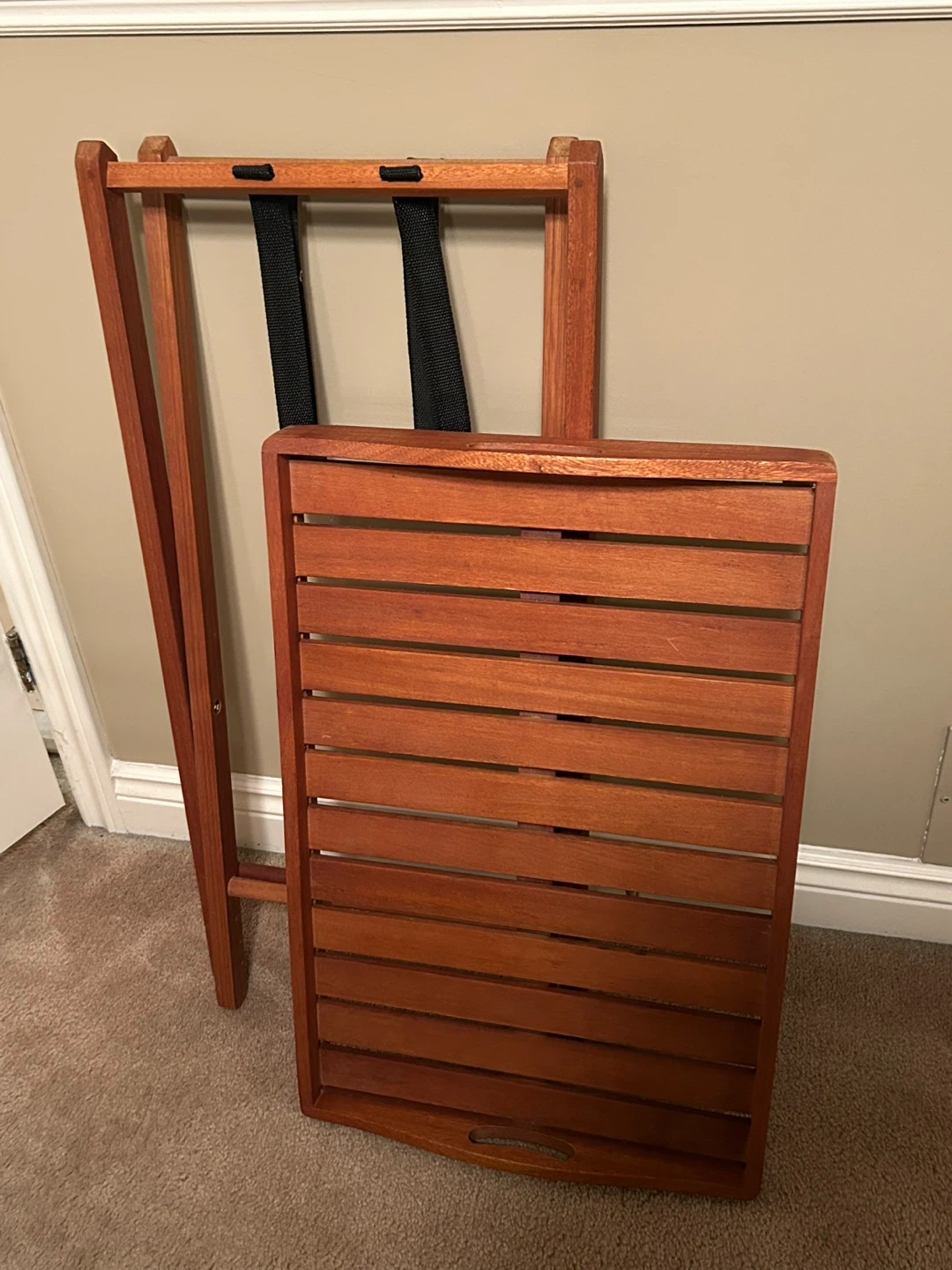 Solid Teak Butler's Tray Table - photo 2