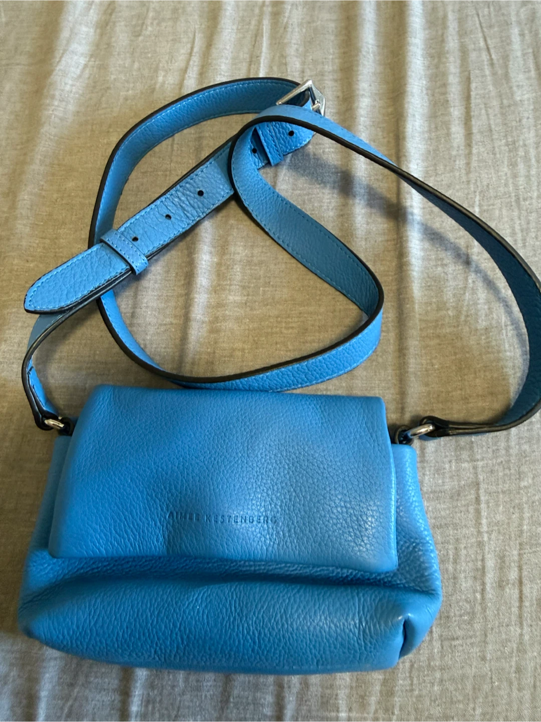 Aimee Kestenberg Blue Leather Crossbody Bag
