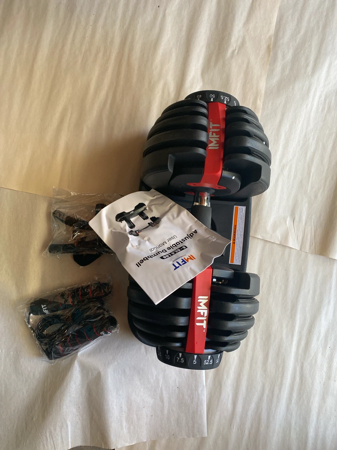 Adjustable Dumbbell 5-52.5 lbs