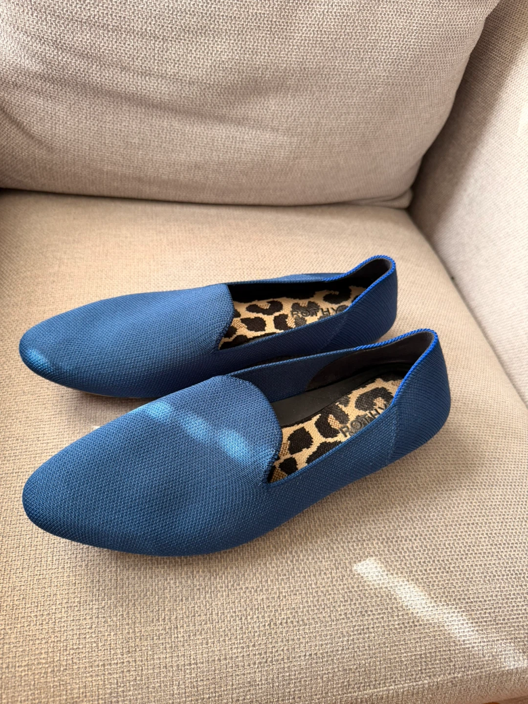 Rothy's Blue Knit Loafers Size 9