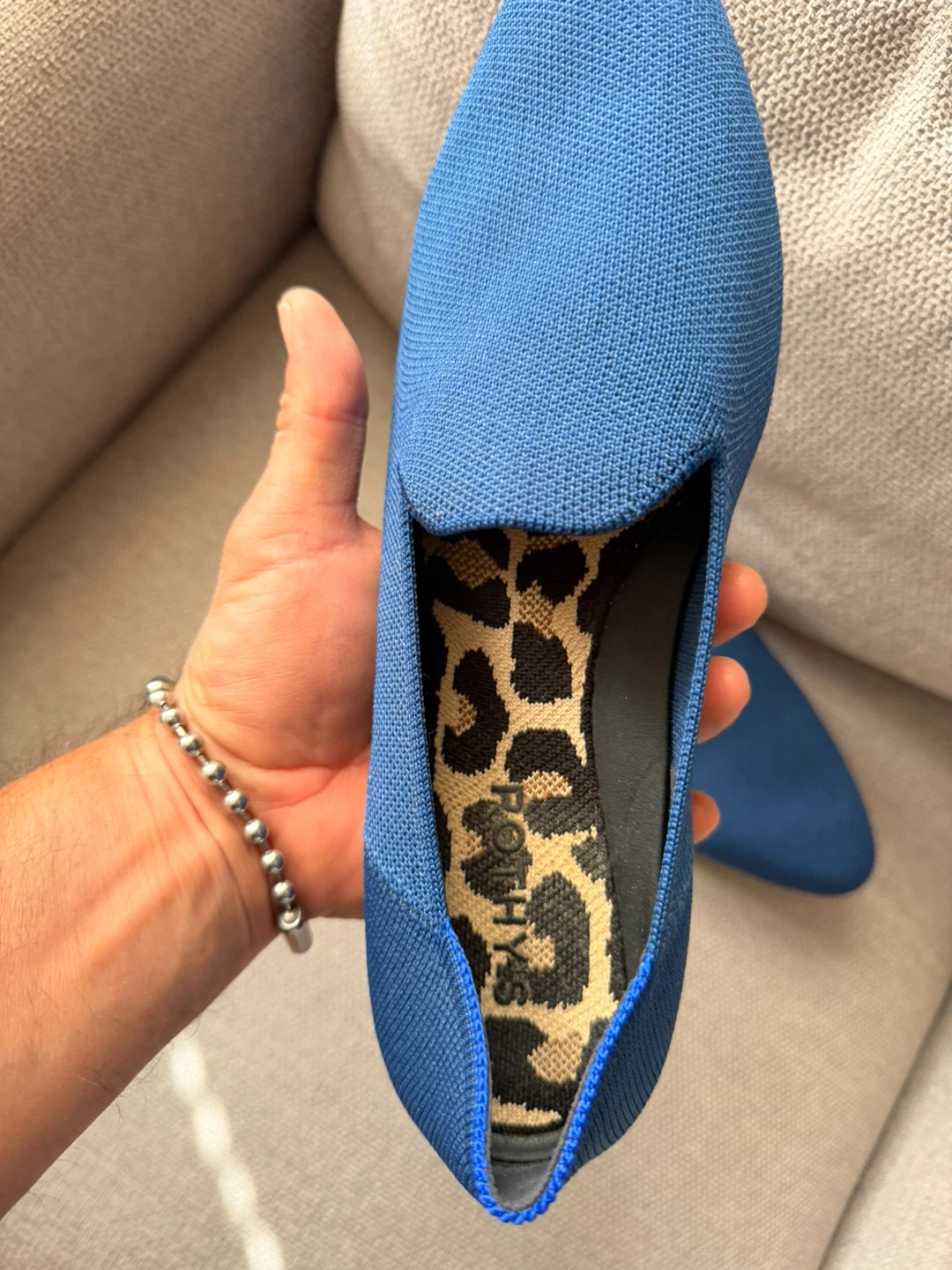 Rothy's Blue Knit Loafers Size 9 - photo 3
