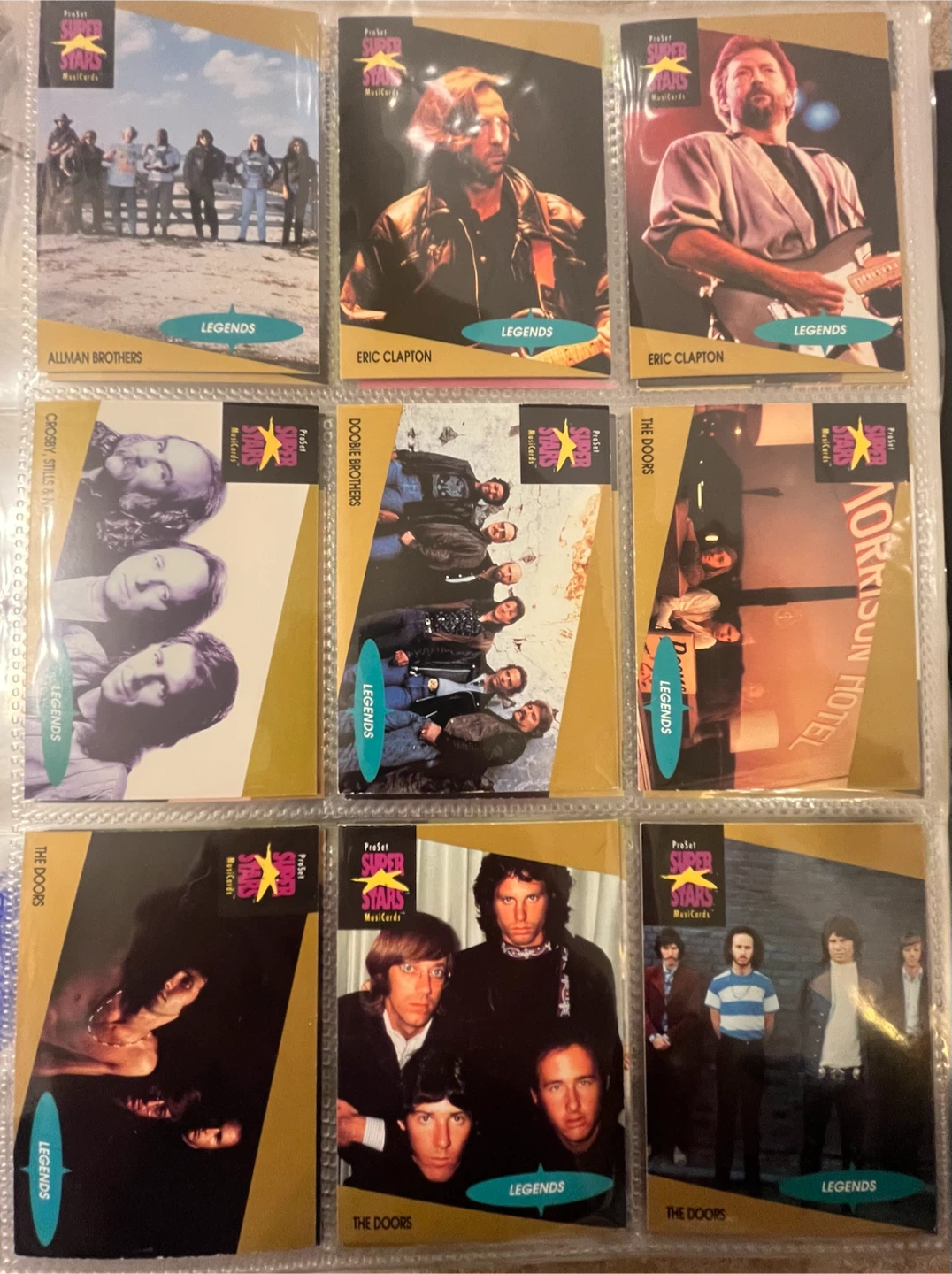 Vintage 1991 ProSet SuperStars MusicCards Collection