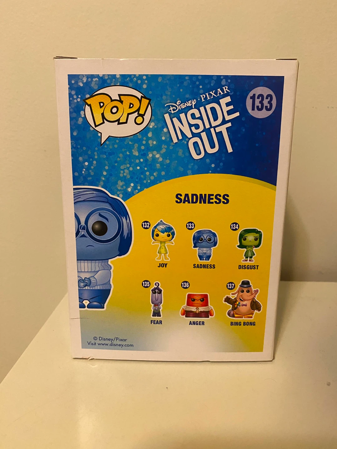 Funko Pop Inside Out Sadness #133 (super rare) - photo 3