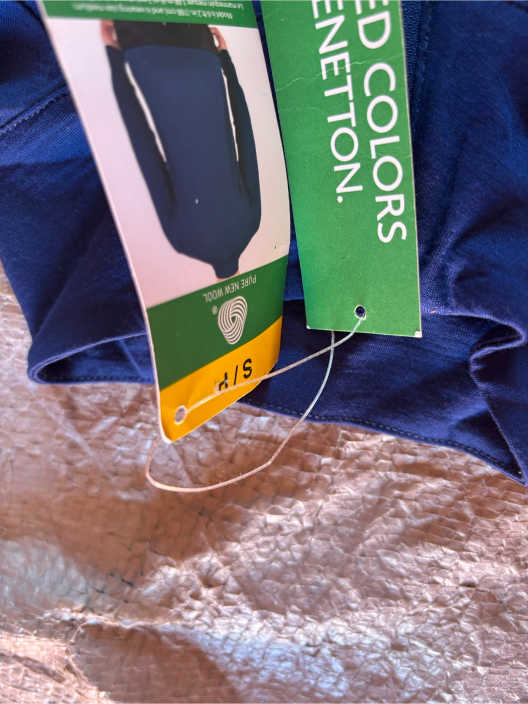 United Colors of Benetton Merino Wool 1/4 Zip Pullover - photo 3