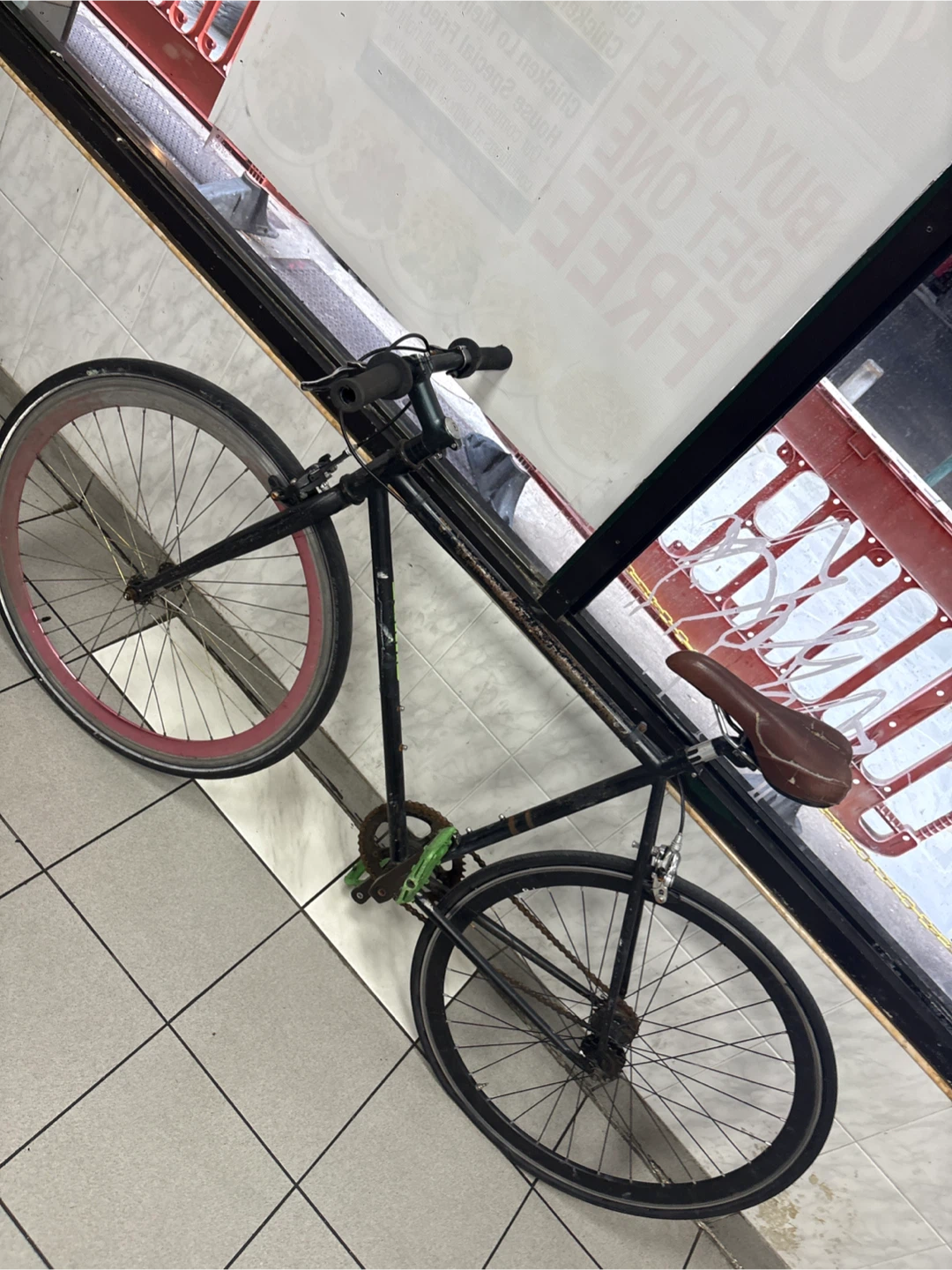 Black Fixed Gear Bicycle