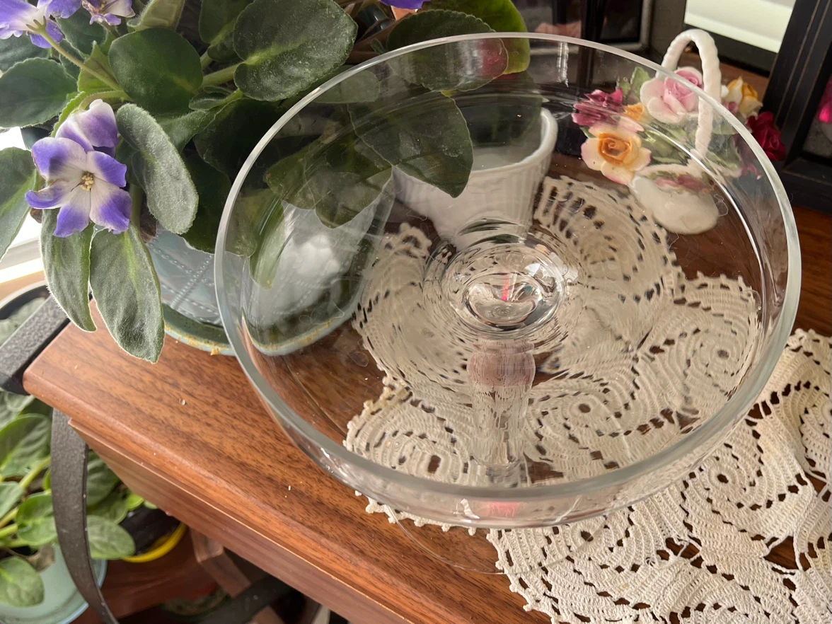 Glass Pedestal Mini Cake Stand, 7 in. in diameter, 7 in. tall - photo 2