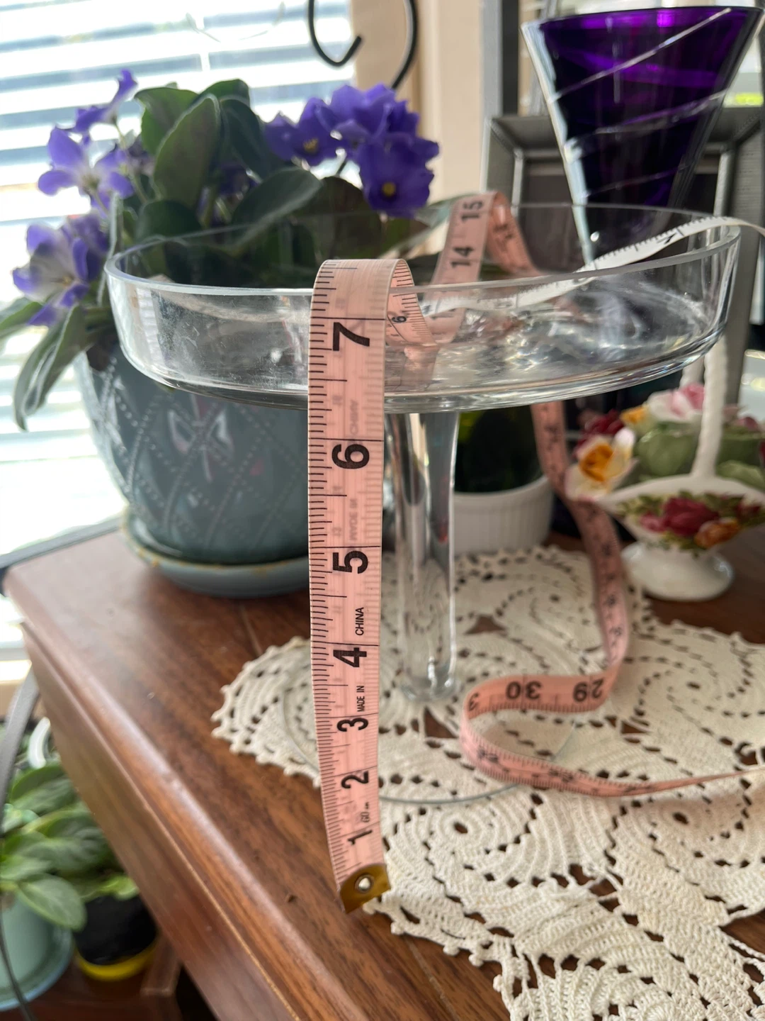 Glass Pedestal Mini Cake Stand, 7 in. in diameter, 7 in. tall - photo 3