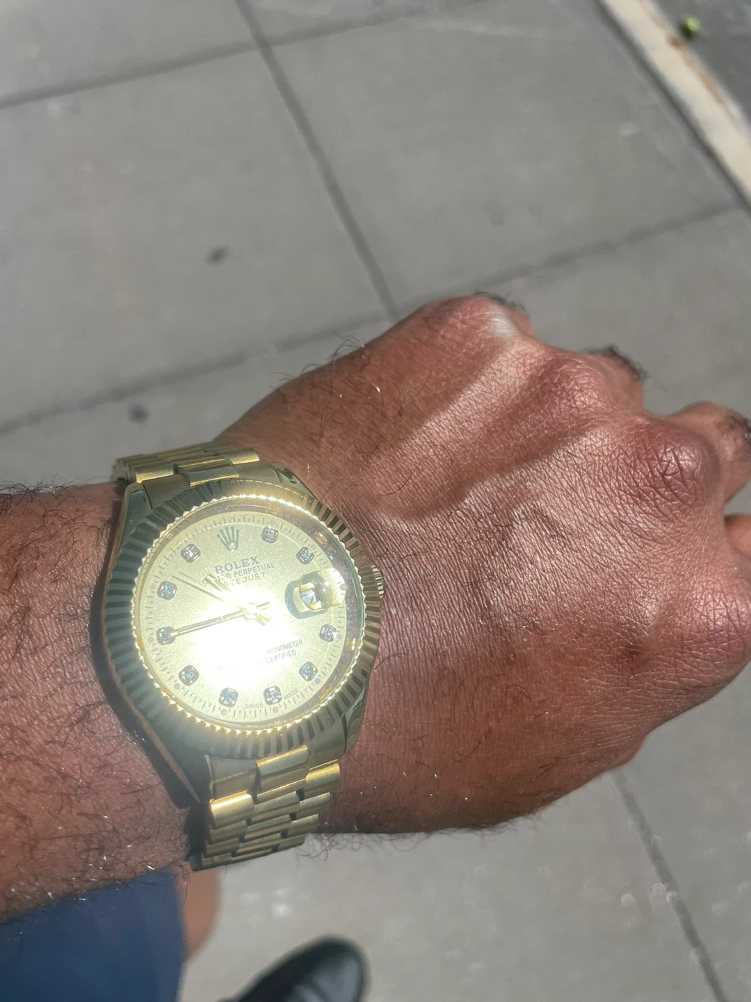 Rolex Oyster Perpetual Datejust Gold Watch