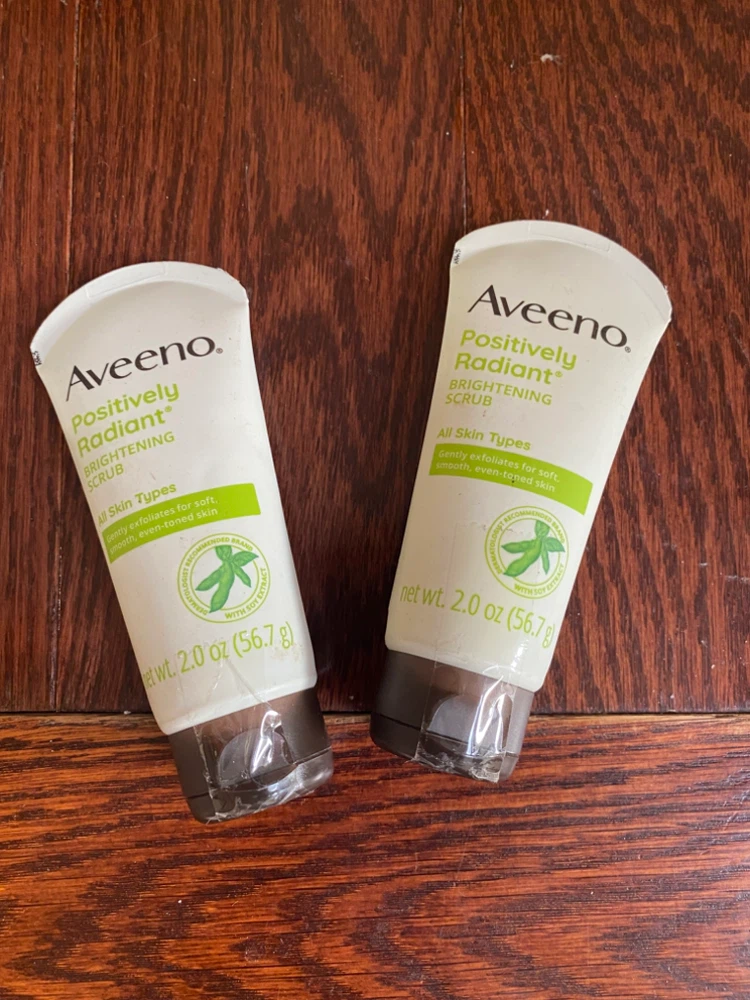 2 Aveeno Positively Radiant Brightening Scrubs