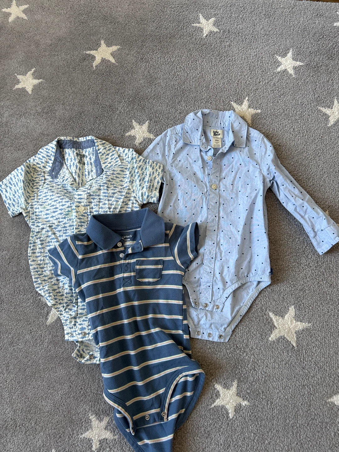 Baby Boys Shirts/Onesies Bundle 24M
