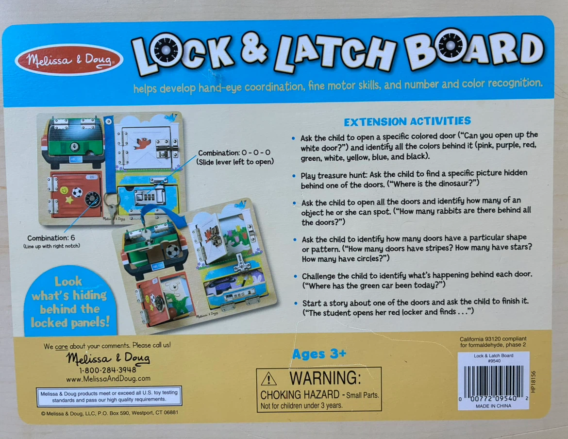 Melissa & Doug Lock & Latch Board - photo 2