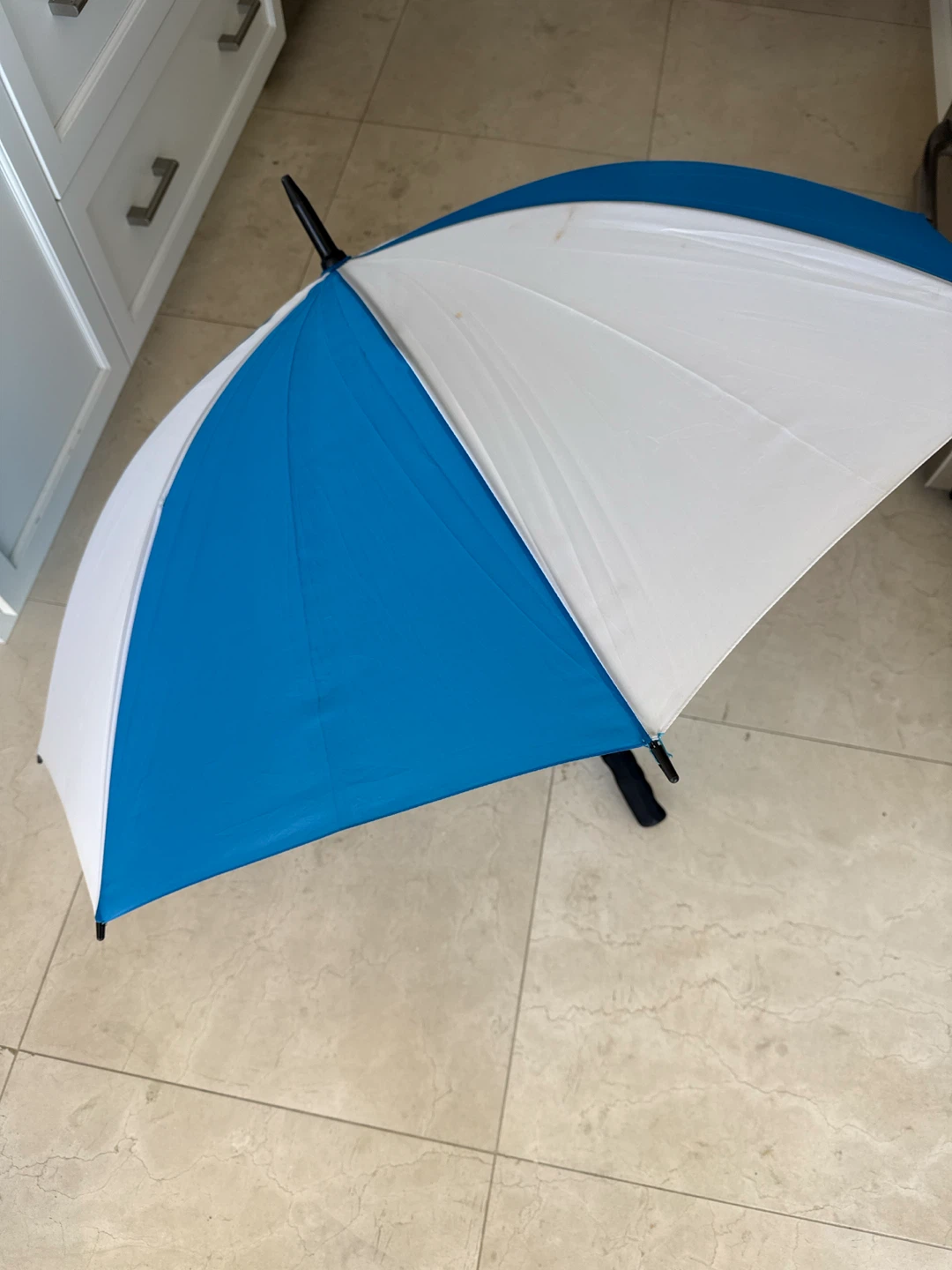 Blue and White Golf Umbrella - photo 2