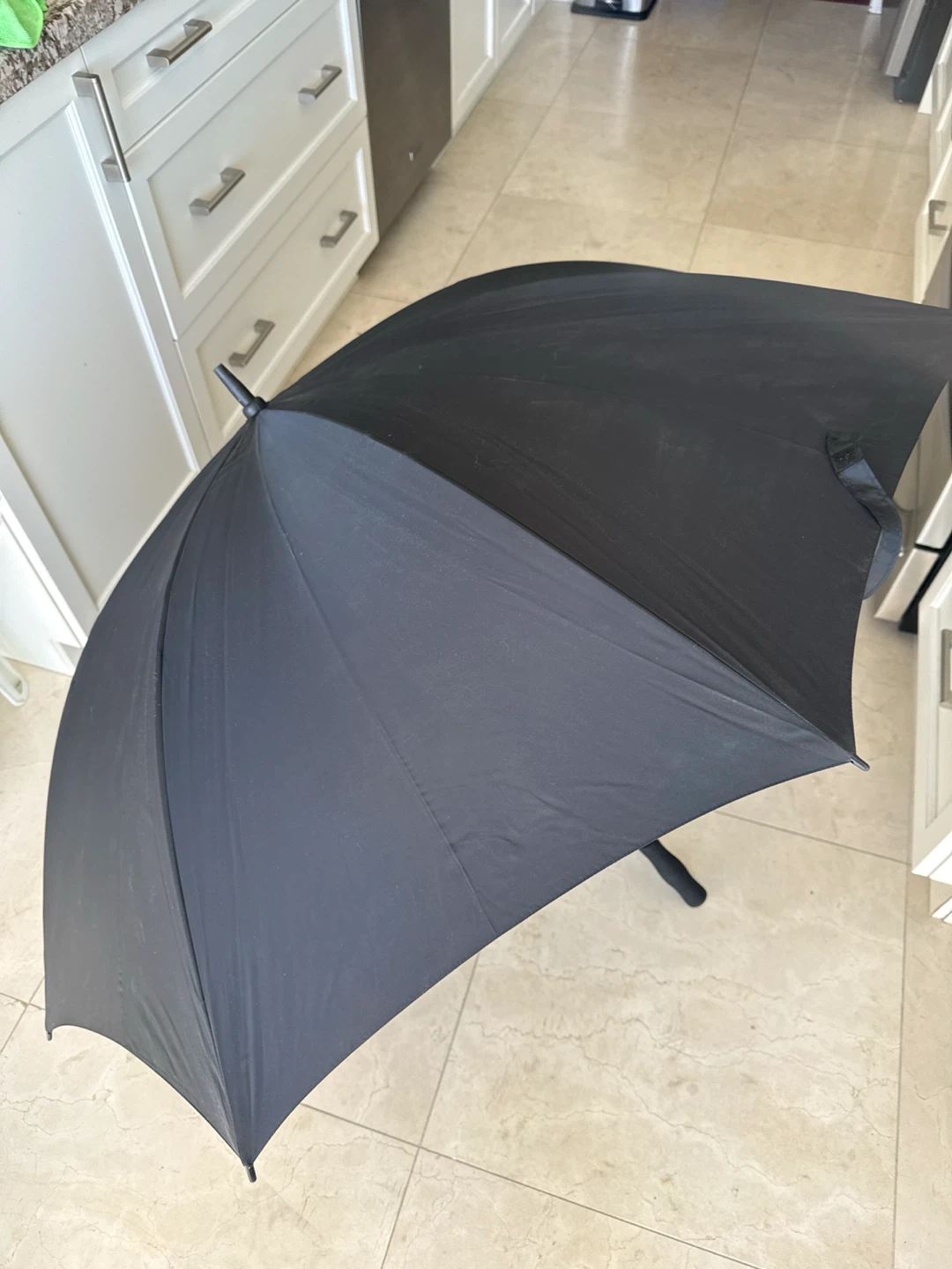 Large Black Rain Umbrella