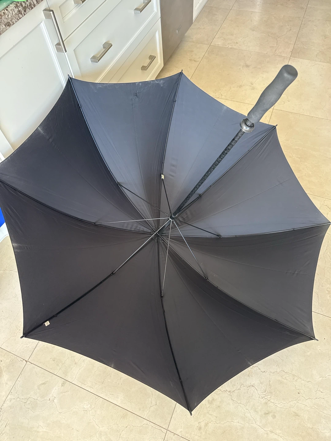 Large Black Rain Umbrella - photo 2