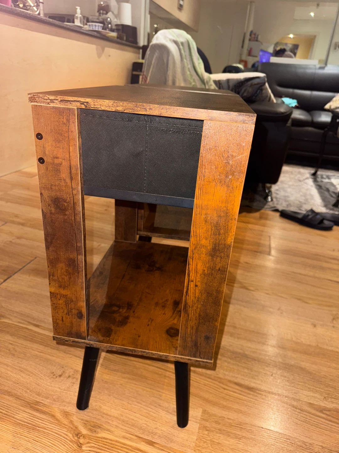 NEW Set of 2 Rustic Brown Nightstands - photo 2