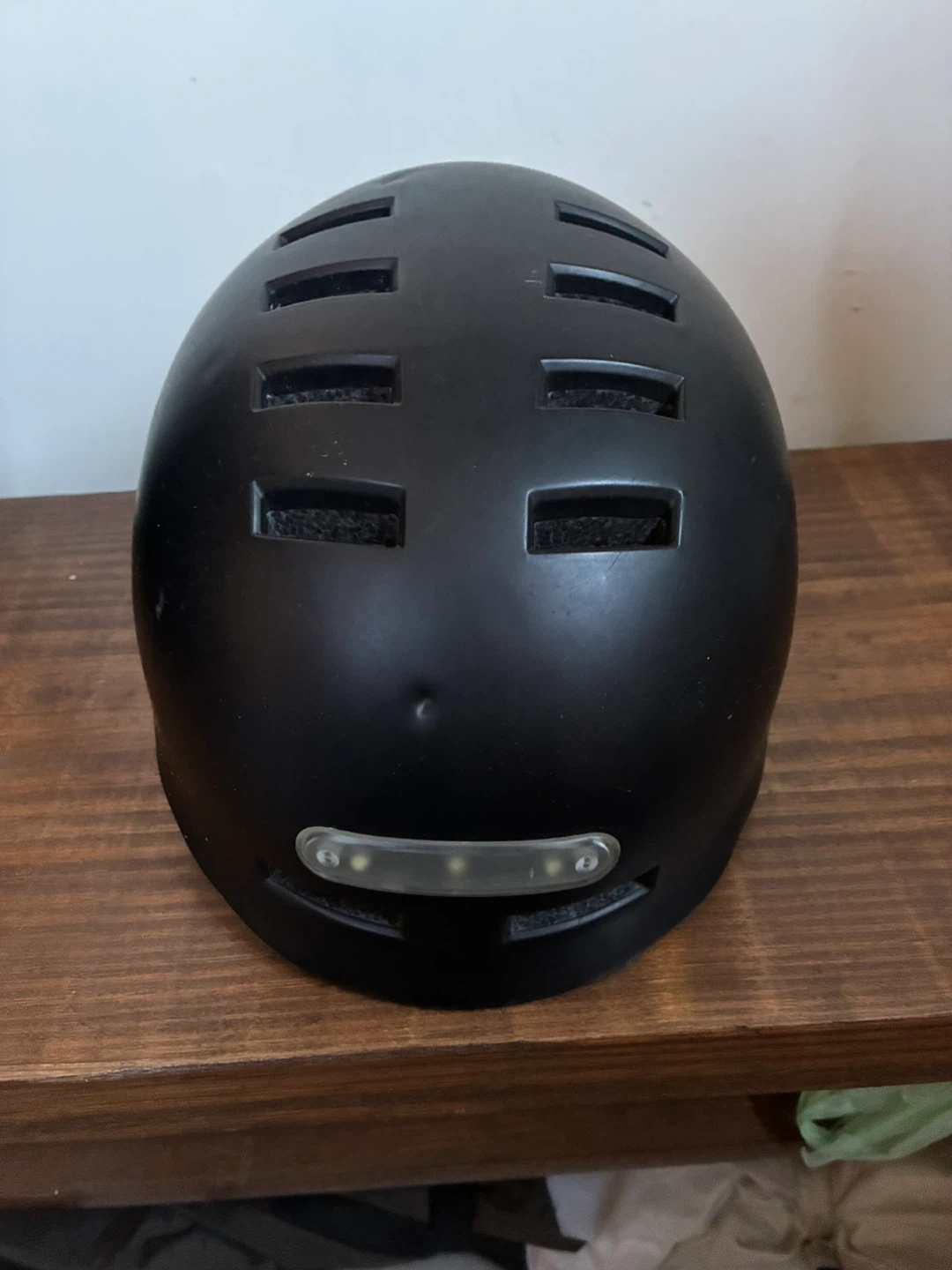Black Commuter Helmet with LED Lights - photo 4