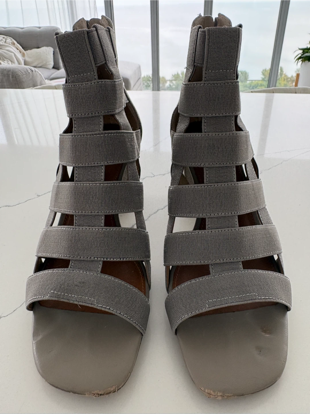 Donald Pliner Grey Heeled Sandals - photo 3