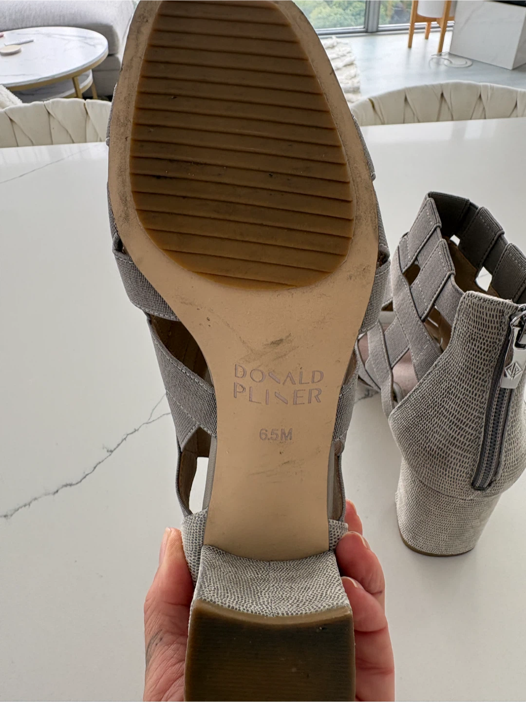 Donald Pliner Grey Heeled Sandals - photo 5