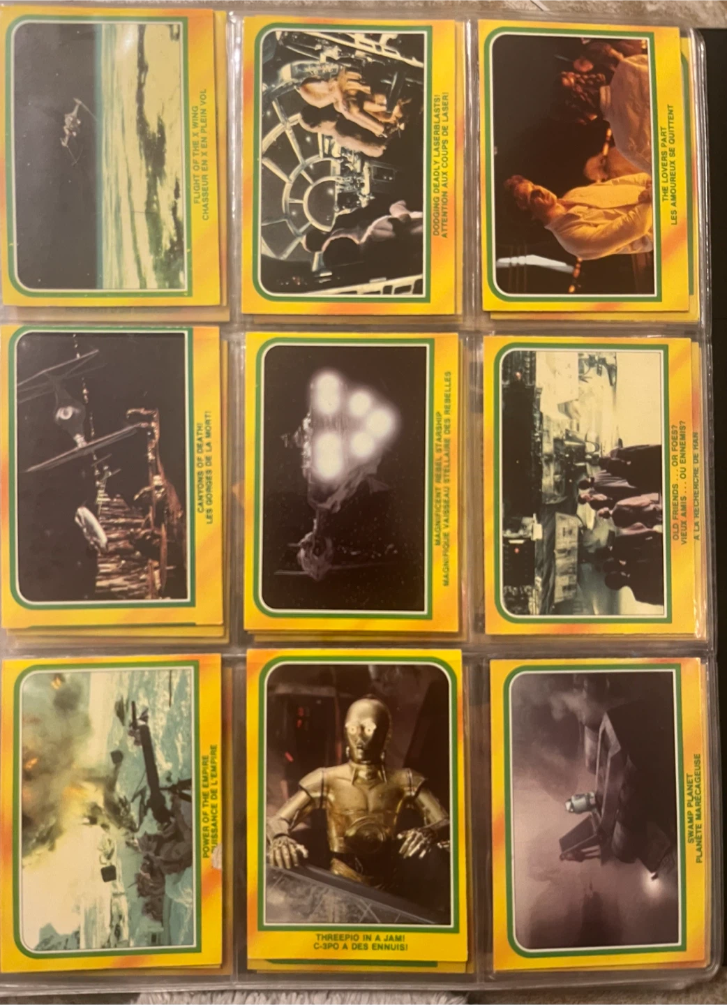 1980s Star Wars The Empire Strikes Back Trading Cards