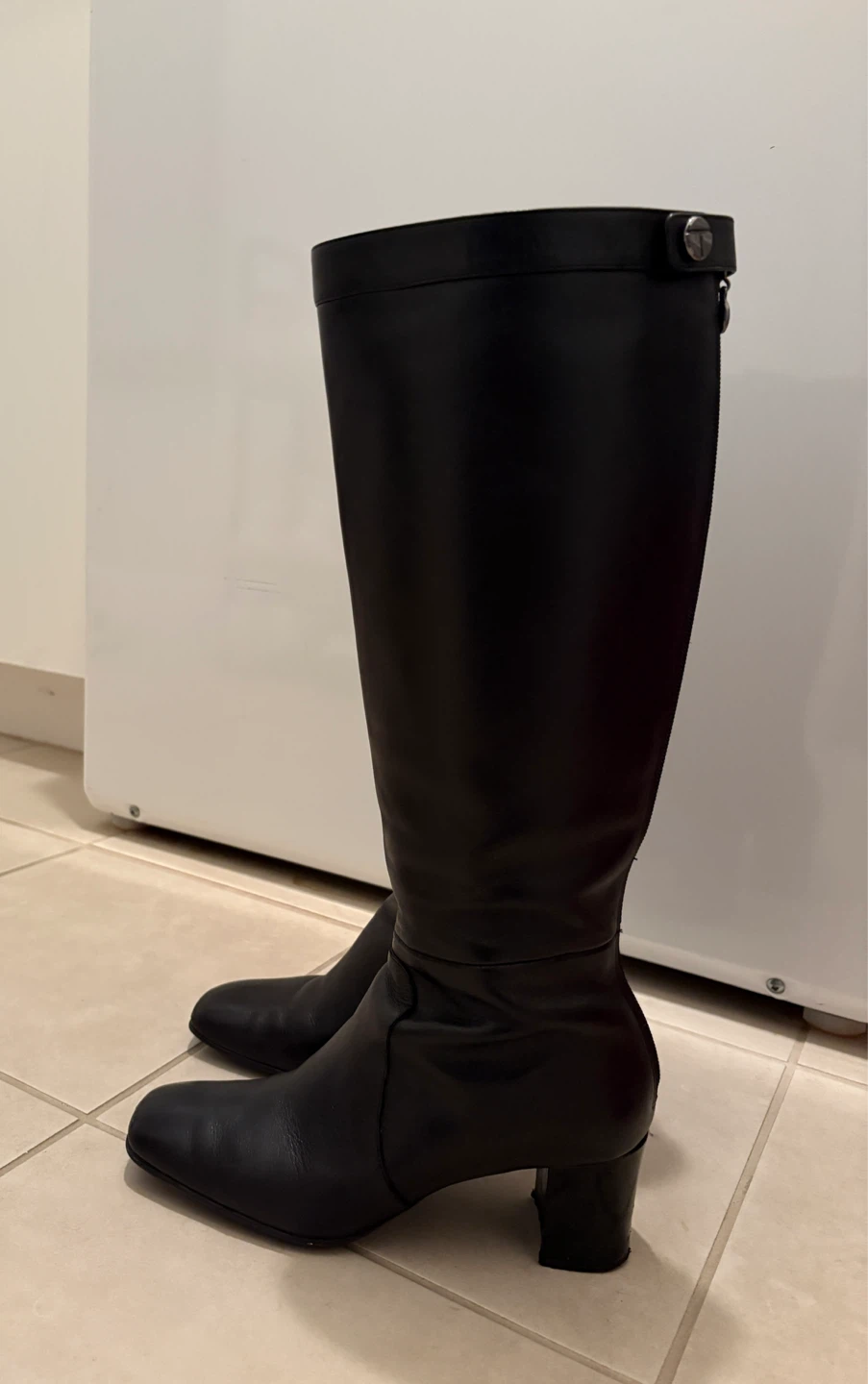 Leather Knee-High Boots - Size 7.5M - photo 2