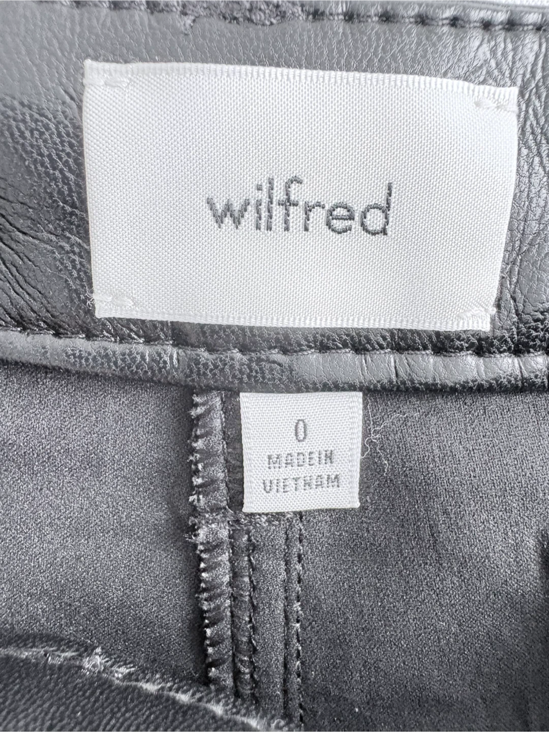Wilfred Melina High-Rise Straight Pants, Black, Size 0 - photo 3