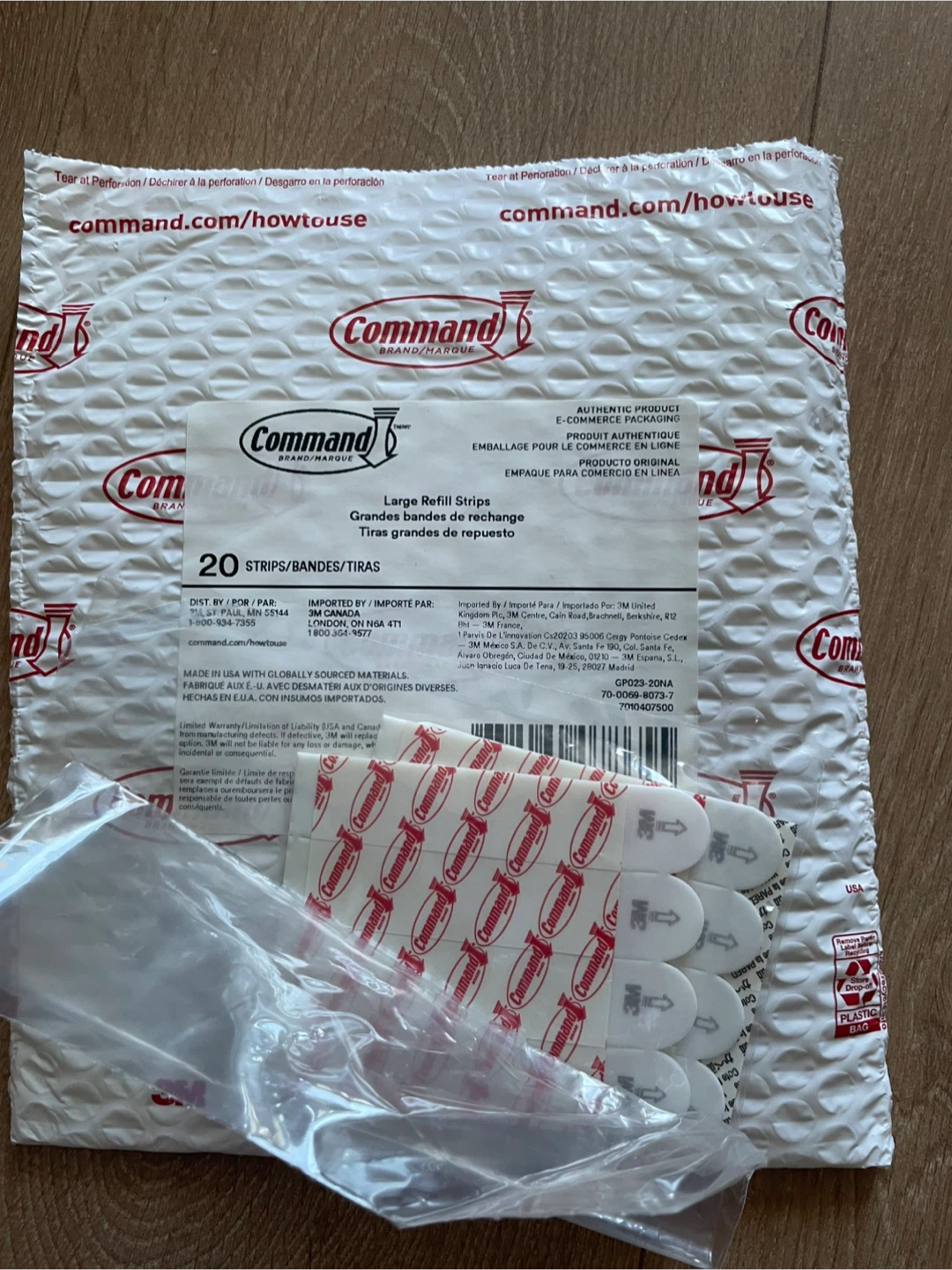 Command Large Refill Strips - 20 Pack