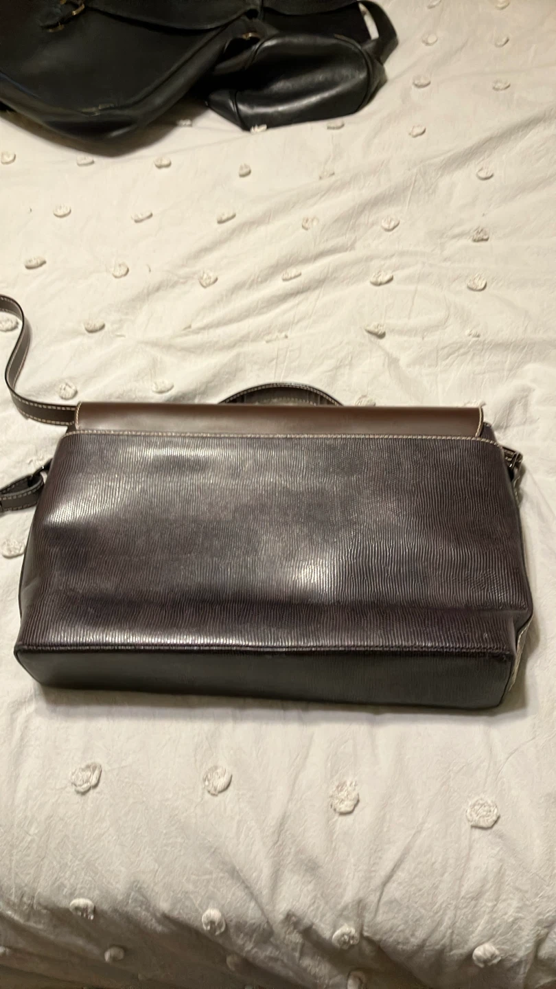 Lancel Paris Brown Leather Briefcase - photo 2