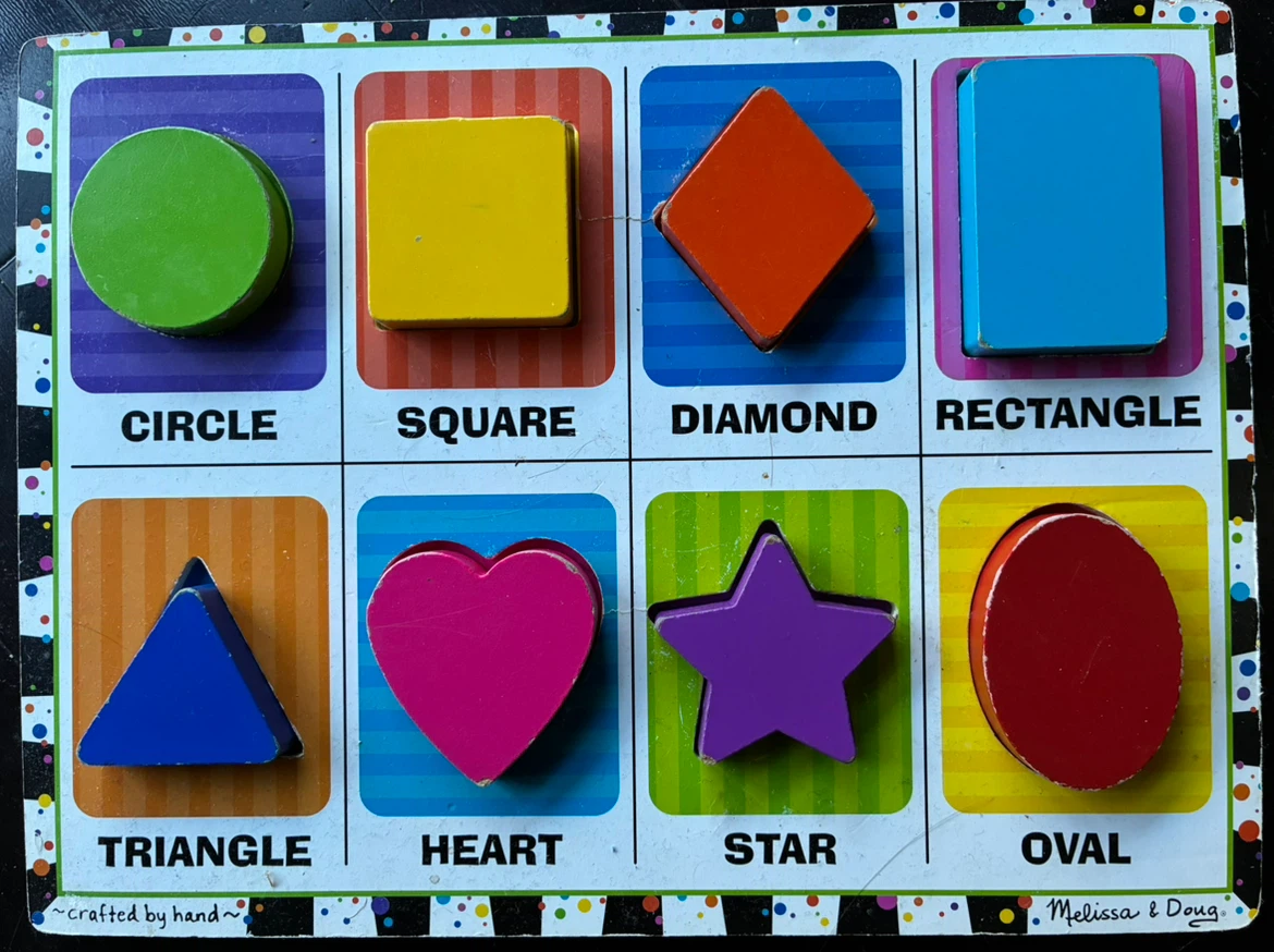 Melissa & Doug Chunky Wooden Shapes Puzzle