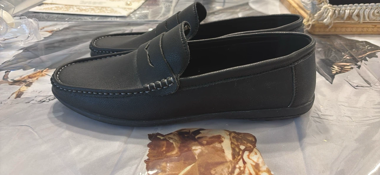 Black Men's Slip-On Loafers