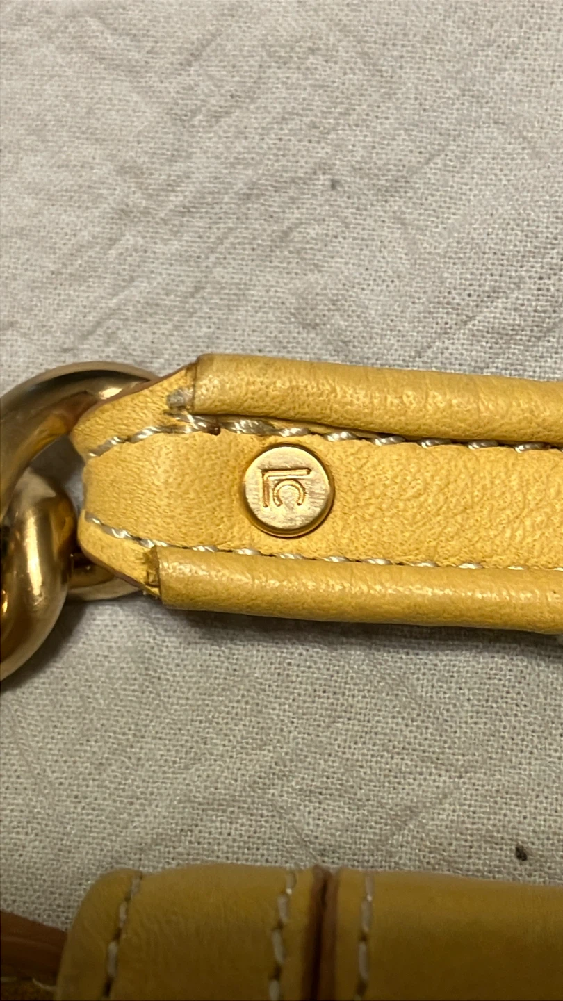 Liz Claiborne Yellow Quilted Leather Clutch Bag - photo 3