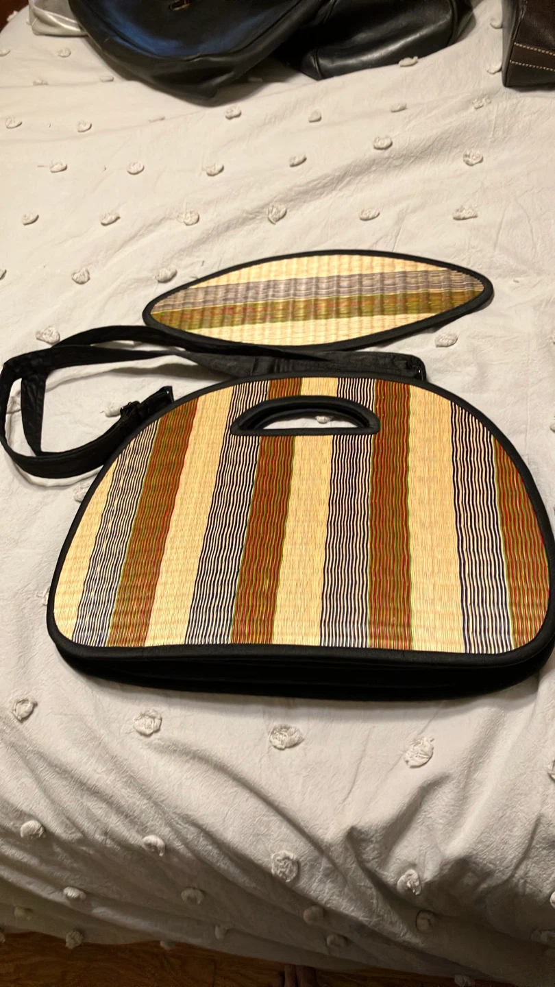 Baskets of Cambodia Handwoven Striped Bag