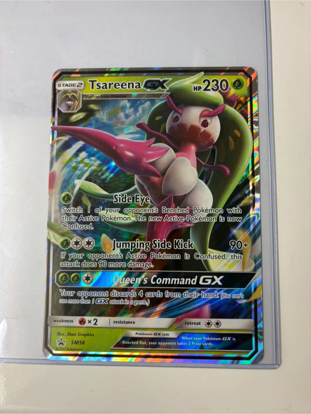 Tsareena GX Pokemon Trading Card SM56