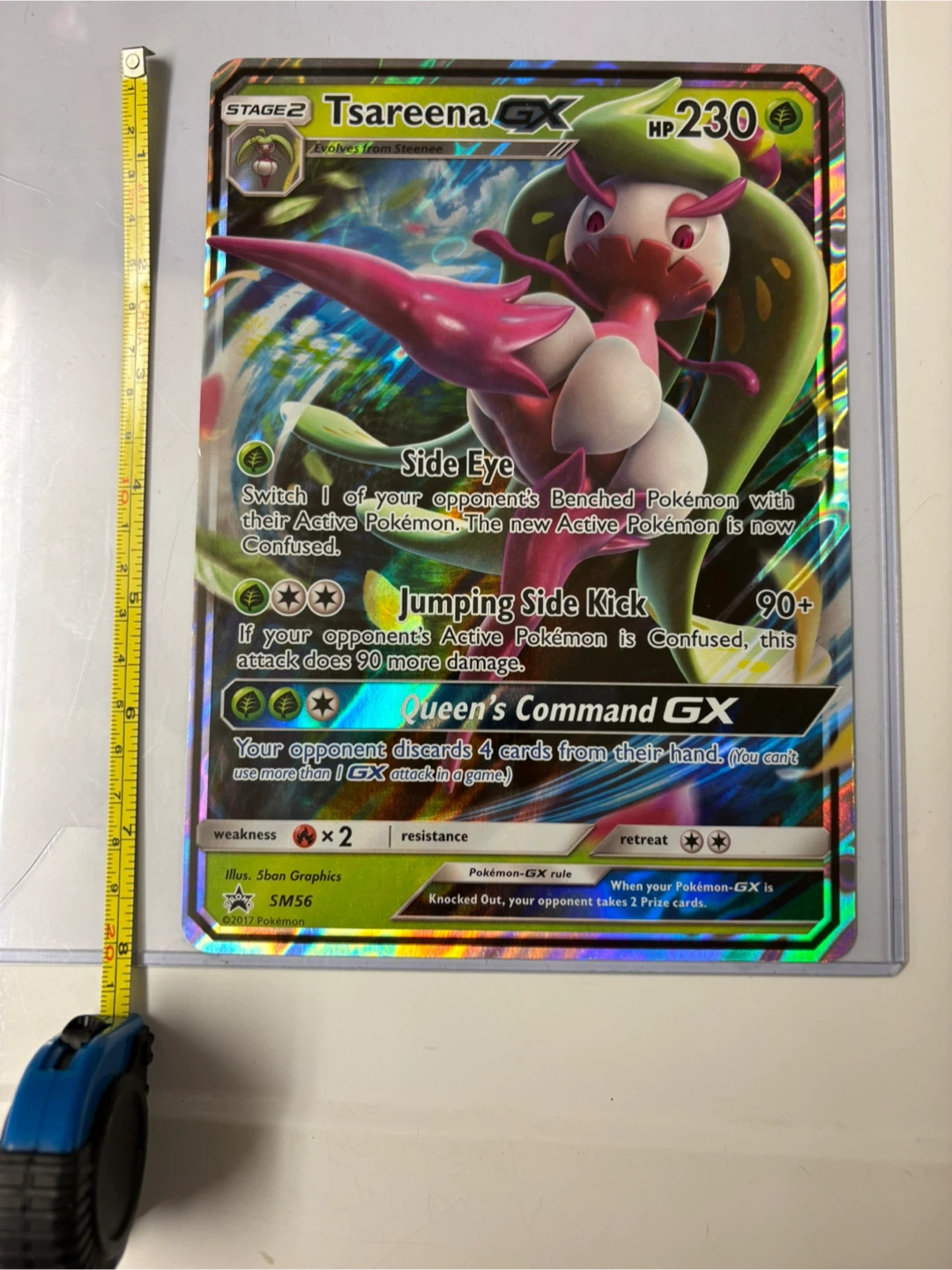 Tsareena GX Pokemon Trading Card SM56 - photo 3