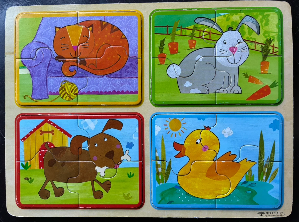 Green Start Playful Pals Wooden Puzzle - photo 2