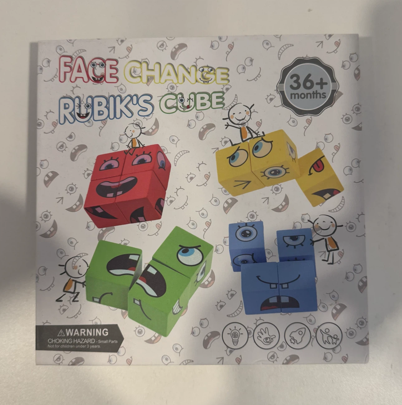 Face Change Rubik's Cube Expression Puzzle Game